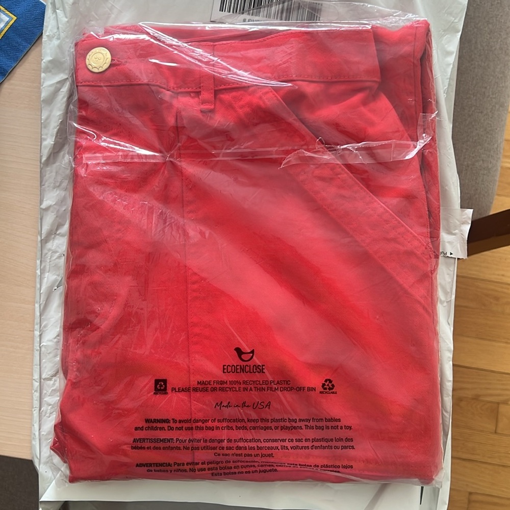 Big Bud Press Straight Leg Pants in Rich Red - Picture 2 of 5